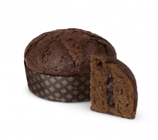 Sladký chléb s krémem z rumu a hořké čokolády Panettone Blackhabana, dárkové balení, 1 kg-29303