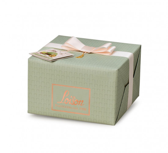 Sladký chléb s matcha a pistáciovým krémem Panettone Pistacchio Matcha, dárkové balení, 600 g