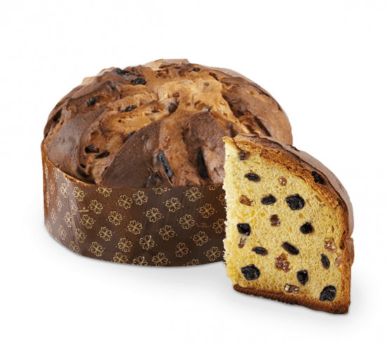Sladký chléb s rozinkami a třešněmi Panettone Amarena, dárkové balení, 500 g-29341