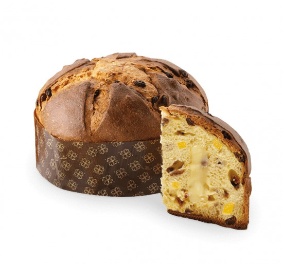 Sladký chléb s rozinkami, citronem a krémem Panettone Limoni, dárkové balení, 600 g-29343