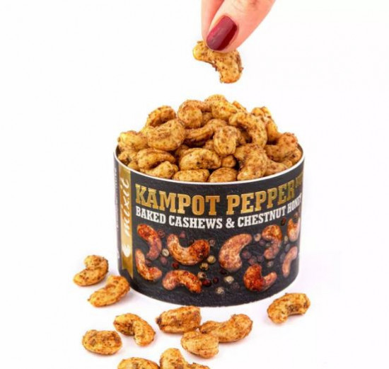 Směs ořechů s kampotským pepřem a medem, Mixit OŘÍŠKY Z PECE, dóza, 160 g-27228