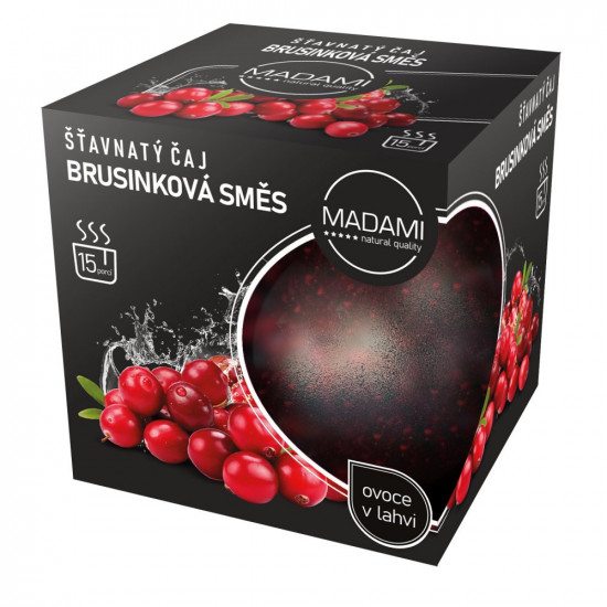Šťavnatý čaj Brusinková směs, 520 ml