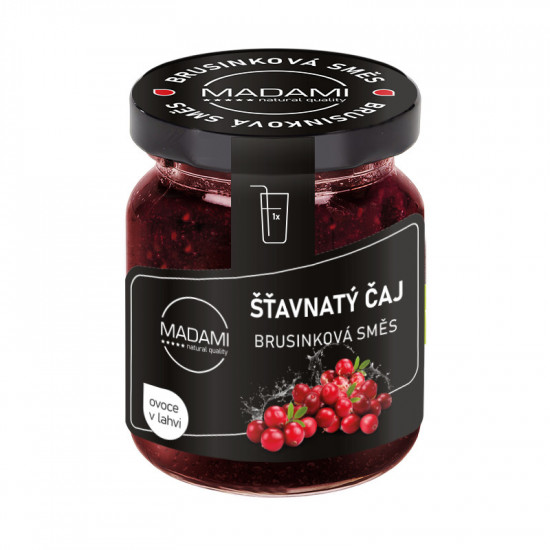 Šťavnatý čaj Brusinková směs, 55 ml