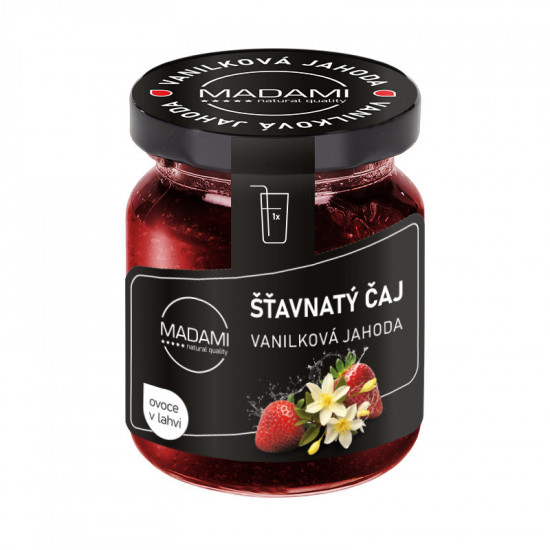 Šťavnatý čaj Jahoda s vanilkou, 55 ml