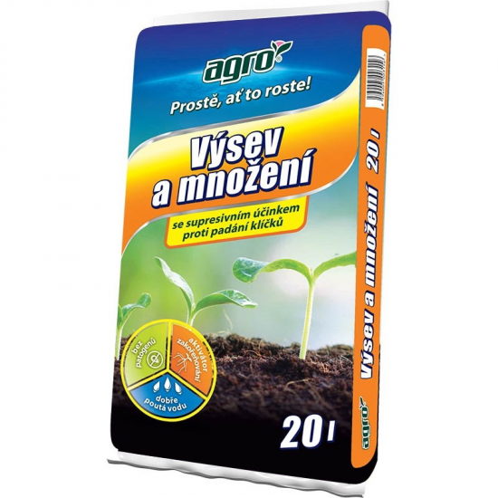 Substrát pro výsev a množení, Agro, balení 20 l