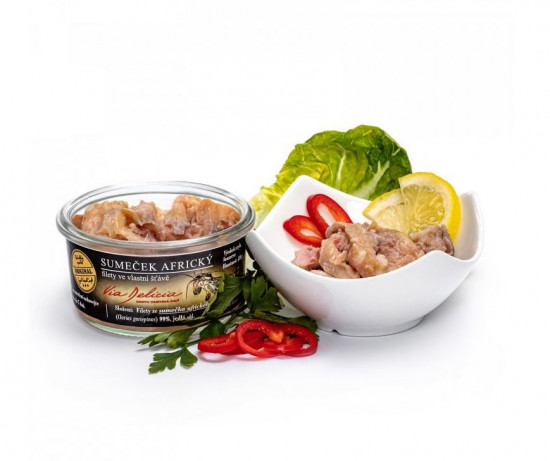 Sumeček africký ve vlastní šťávě, filety, Via Delicia, 130 g-25309