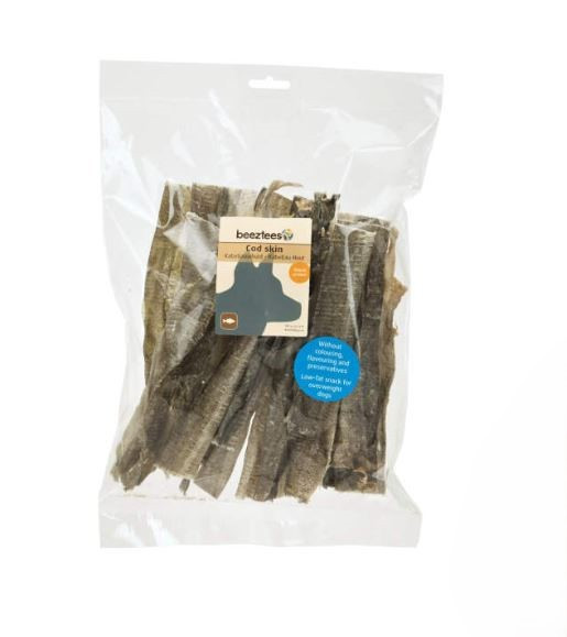 Sušené tresčí kůže pro psy, 150 g