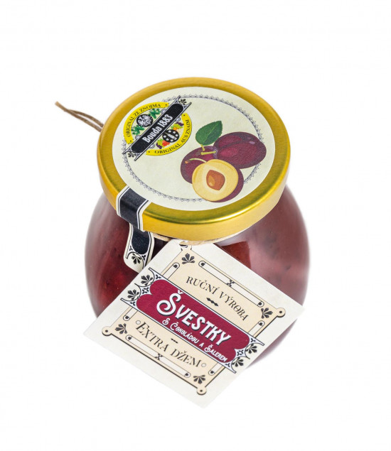 Švestkový džem s čokoládou a likérovým vínem, Bouda 1883, 280 g-16974