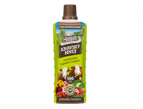 Tekuté hoštické hnojivo, Forestina KRAVSKÝ HNŮJ, objem 500 ml