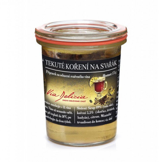 Tekuté koření na svařené víno, Via Delicia, 175 g