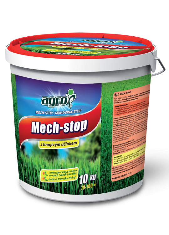Trávníkové hnojivo Agro STOP MECHU, balení 10 kg