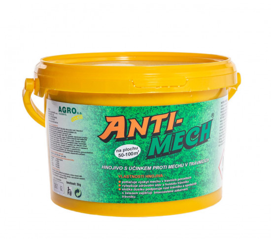 Trávníkové hnojivo ANTIMECH, balení 3 kg