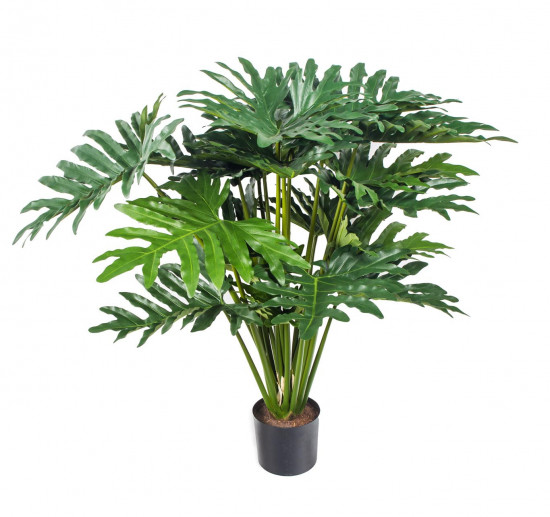 Umělý filodendron, v květináči, zelený, výška 90 cm-20491