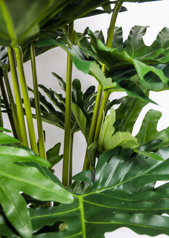 Umělý filodendron, v květináči, zelený, výška 90 cm-20492