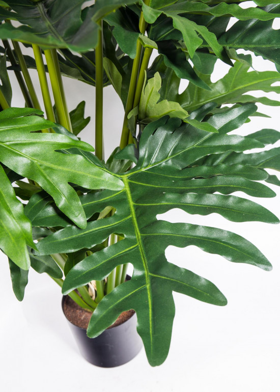 Umělý filodendron, v květináči, zelený, výška 90 cm-20493
