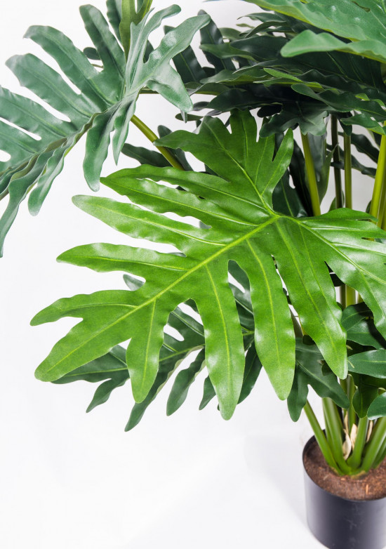 Umělý filodendron, v květináči, zelený, výška 90 cm-20494