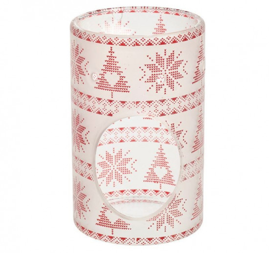 Vánoční aromalampa Red Nordic Frosted, Yankee Candle, sklo