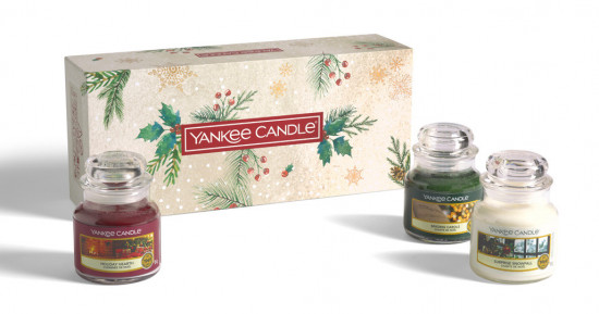 Vánoční dárková sada, Aromatické svíčky Yankee Candle 3 ks, hoření až 3 x 30 hod-4912