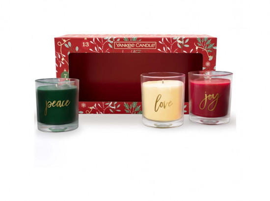 Vánoční dárková sada, Aromatické svíčky Yankee Candle 3 ks-16785
