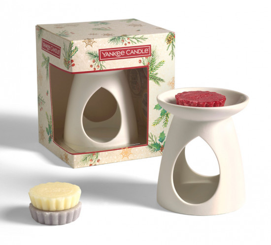 Vánoční dárková sada, Aromatické vosky Yankee Candle 3 ks, Aromalampa, provonění až 3 x 8 hod-4906