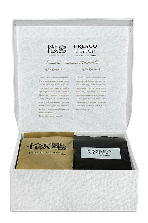 Vánoční dárkový box kávy a čaje, Jaftea Warm Winter Wishes, 80 g-15381