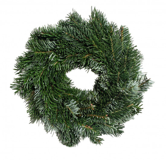 Věnec z chvojí jedle kavkazské, jednostranný, průměr 20 cm