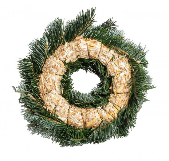 Věnec z chvojí jedle kavkazské, jednostranný, průměr 20 cm-22949