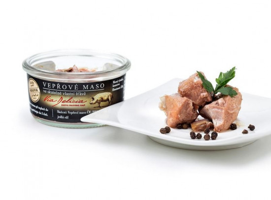 Vepřové maso ve skutečně vlastní šťávě, Via Delicia, 130 g-25302