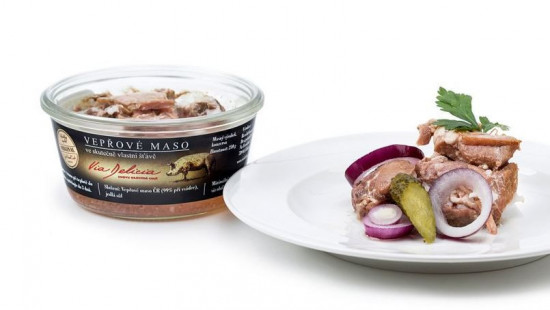 Vepřové maso ve skutečně vlastní šťávě, Via Delicia, 210 g-25289