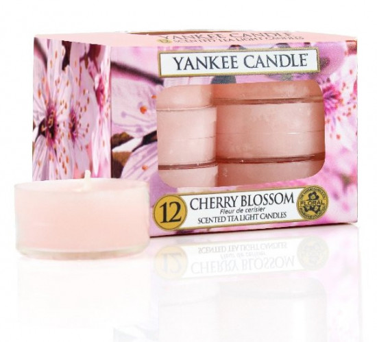 YANKEE svíčka čajová Cherry Blossom 12ks