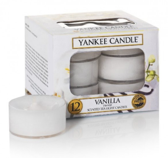 YANKEE svíčka čajová Vanilla 12ks