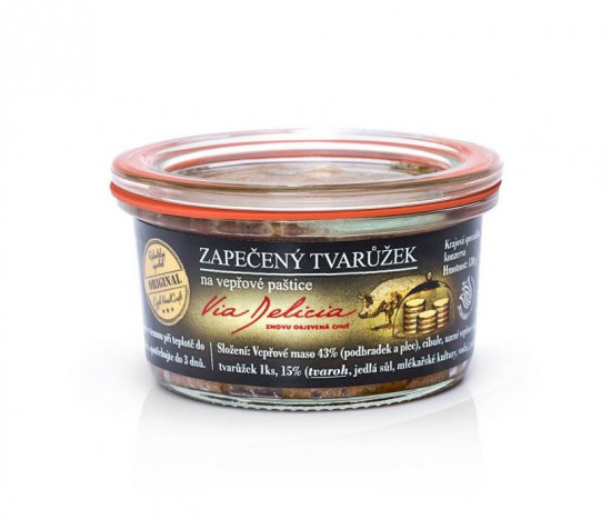 Zapečený tvarůžek ve vepřové paštice, Via Delicia, 130 g-25305
