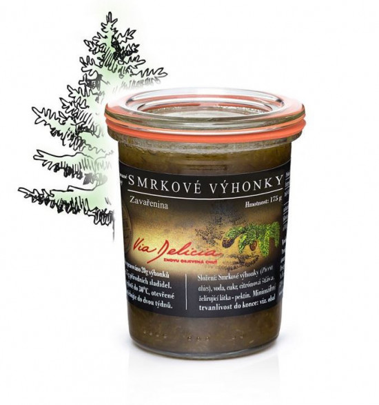 Zavařenina ze smrkových výhonků, Via Delicia, 175 g