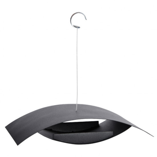 Závěsné ocelové krmítko, Esschert Design MODERN, černé-13503
