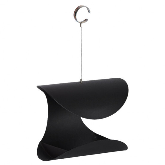 Závěsné ocelové krmítko, Esschert Design OPEN, černé-13507