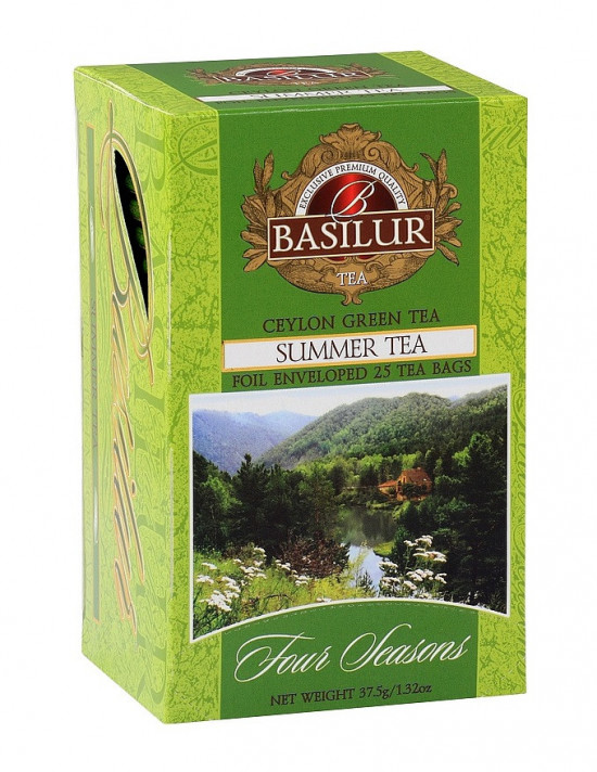 Levně Zelený čaj, Basilur Four Seasons Summer Tea, porcovaný s přebalem, 25 sáčků