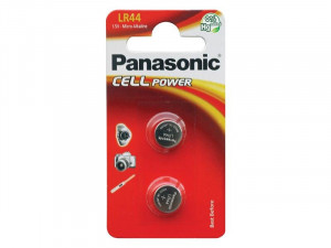 Alkalická mikro baterie Panasonic LR44, balení 2 ks