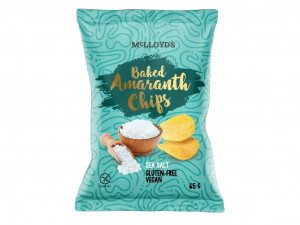 Amarantové chipsy s mořskou solí, McLloyd's, 65 g