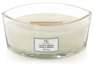 Aromatická svíčka loď, WoodWick Fig Leaf & Tuberose, hoření až 40 hod