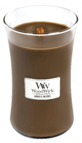 Aromatická svíčka váza, WoodWick Amber & Incense, hoření až 120 hod