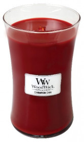 Aromatická svíčka váza, WoodWick Cinnamon Chai, hoření až 120 hod