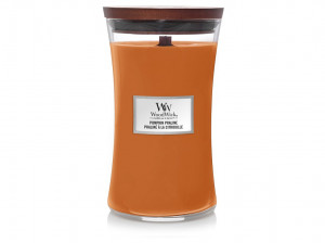 Aromatická svíčka váza, WoodWick Pumpkin Praline, hoření až 120 hod