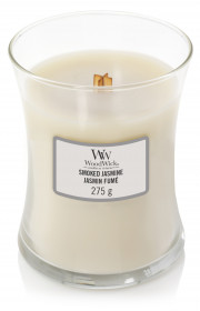 Aromatická svíčka váza, WoodWick Smoked Jasmine, hoření až 65 hod