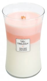 Aromatická svíčka váza, WoodWick Trilogy Island Getaway, hoření až 120 hod