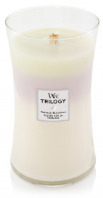 Aromatická svíčka váza, WoodWick Trilogy Terrace Blossoms, hoření až 120 hod