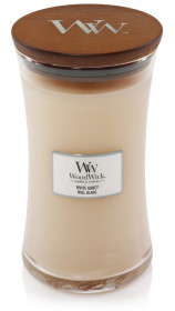 Aromatická svíčka váza, WoodWick White Honey, hoření až 120 hod
