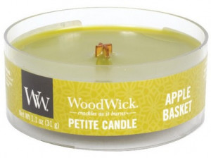 Aromatická svíčka, WoodWick Petite Apple Basket, hoření až 8 hod