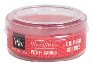 Aromatická svíčka, WoodWick Petite Crimson Berries, hoření až 8 hod