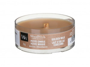Aromatická svíčka, WoodWick Petite Golden Milk, hoření až 8 hod
