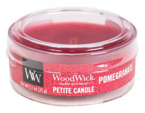 Aromatická svíčka, WoodWick Petite Pomegranate, hoření až 8 hod